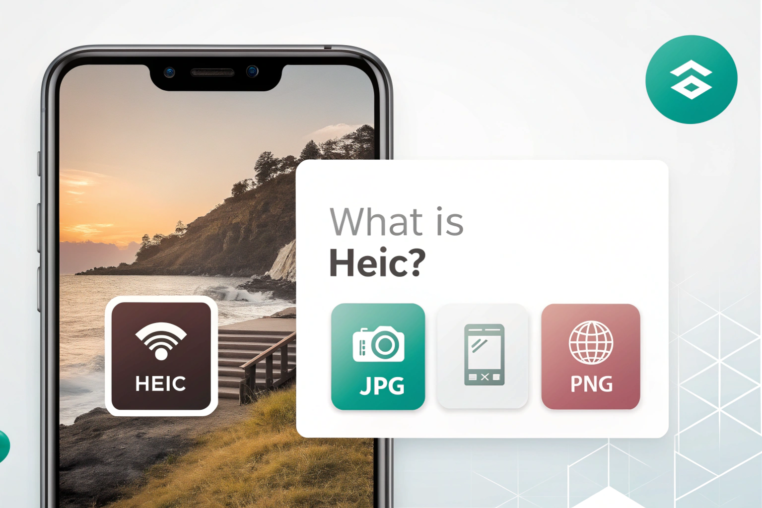 What is HEIC? – explanation of HEIC image format showing smartphone photo quality and storage efficiency